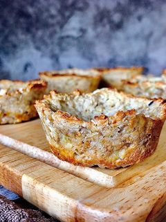 Hình của món Đế bánh Tart Yến Mạch - Eat Clean/ Oat Banana Tart.