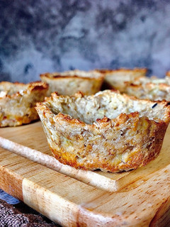 Hình của món Đế bánh Tart Yến Mạch - Eat Clean/ Oat Banana Tart.