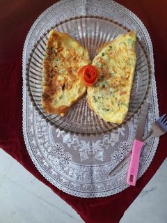 ভেজিটেবল চিজ ওমলেট(Vegetable Cheese Omelette recipe in Bengali) রেসিপির প্রধান ছবি
