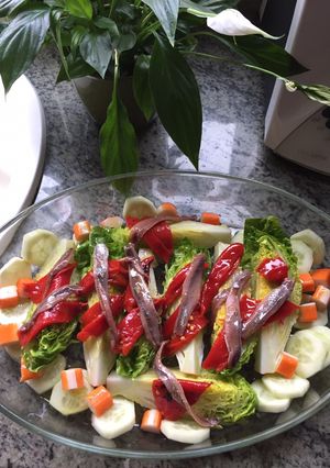 Una foto de Ensalada de lechuga perdiz