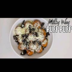 A picture of Milky way Oreo puff puff.
