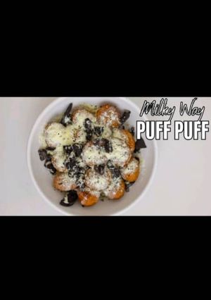 A picture of Milky way Oreo puff puff.