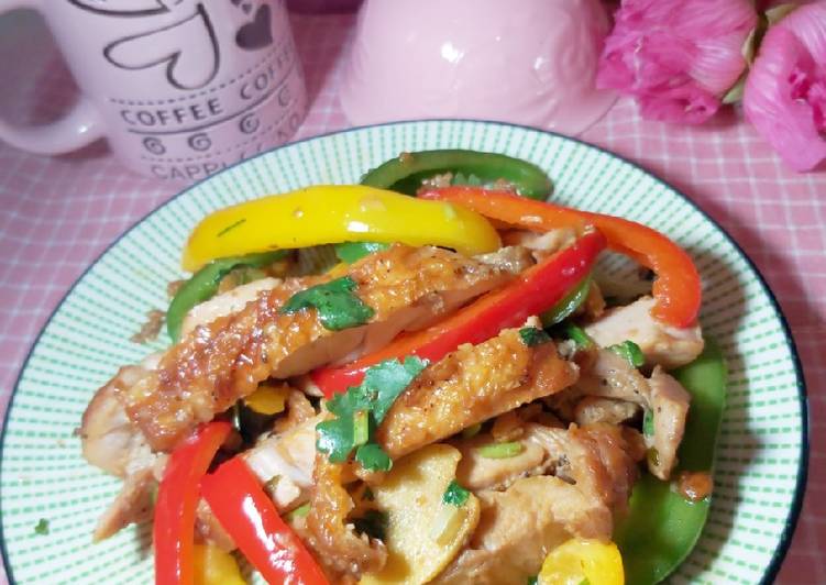 Resep 💢 Chicken Thigh With Bell Pepper (Ayam bersama paprika) 💢 yang Lezat Sekali