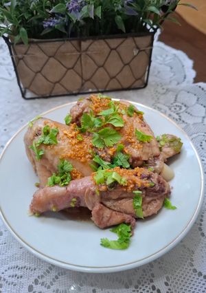 Foto resep Ayam Kukus Minyak Wijen*