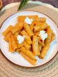 Rigatoni con salsa de calabaza y ricota