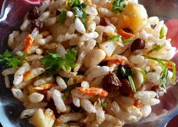 How To Serving Recipe Jhaal Murilow fat mixed puffed rice Savory Delicious