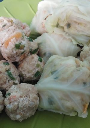 Foto resep Bakso dan Siomay Ayam Oatmeal