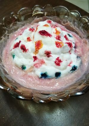 A picture of Valentine vermicelli dessert#valentinerecipes.