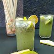 Green Apple and Sabja Mojito