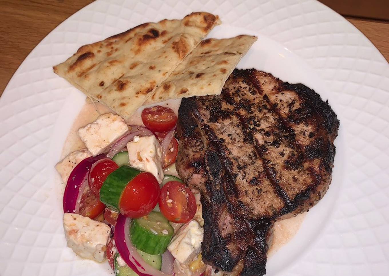 greek pork chops