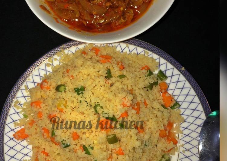 Recipe of Favorite VEGETABLE COUSCOUS Recipe By RuNas kitchen