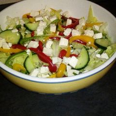 A picture of Greek salad.