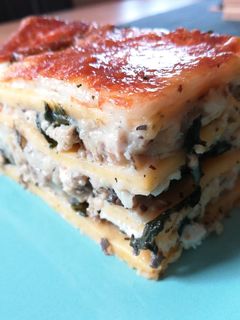 Spenótos lasagne, gluténmentesen recept fotója