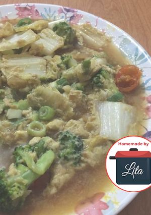 Foto resep Brokoli sawi tiram cah telur #homemadebylita