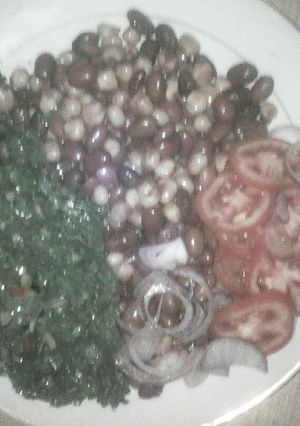 A picture of Kenyan githeri.