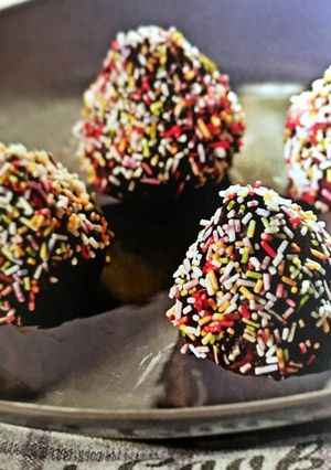 Foto principal de Fresas con chocolate y baño de toppings