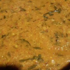 Daal with chapati A picture of Daal with chapati.