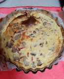 Quiche de bacon y queso