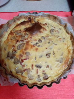 Una foto de Quiche de bacon y queso