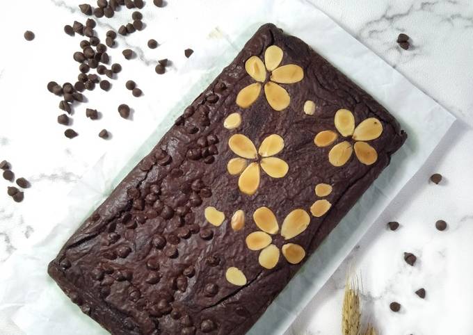 Fudgy Brownies (Satu telur tanpa mixer)