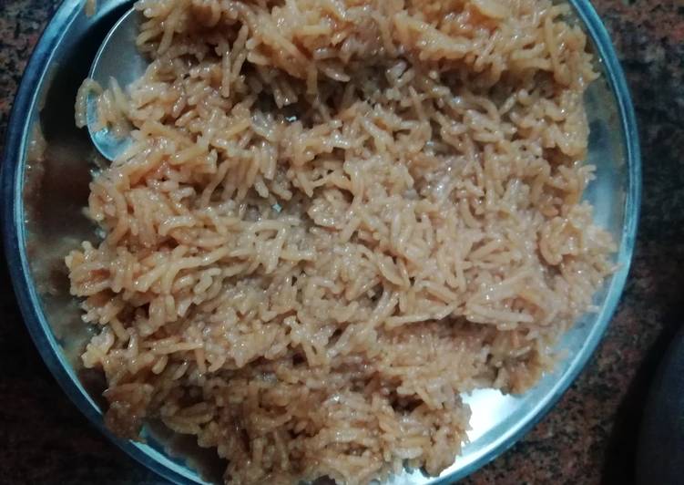 Steps to Prepare Super Quick Homemade Jaggery Rice