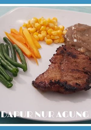 Foto resep Beef Steak With Black Pepper Sauce