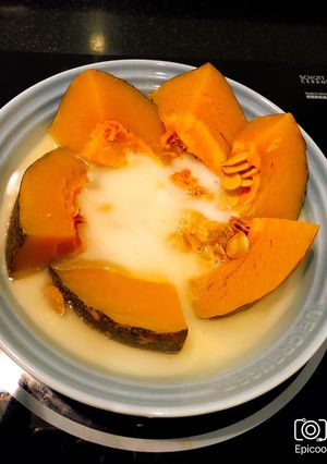南瓜牛奶 的食譜成品照片