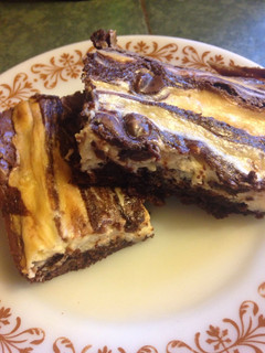 A picture of Cheesecake brownies.