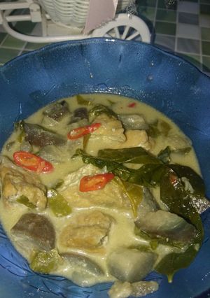 Foto resep Lodeh Terong Daun melinjo/so dan Tahu jaduul