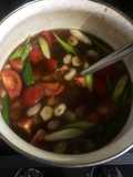 Sayur Kacang Merah kuah Serbuk Daging Suwir