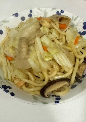 豬肉炒烏龍 的食譜成品照片