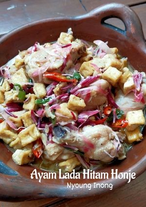 Foto resep Ayam Lada Hitam Honje (Bunga Kecombrang)