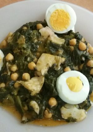 Foto principal de Garbanzos con espinaca