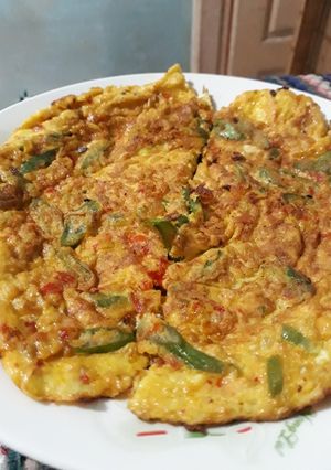 Foto resep Telur dadar pedes
