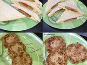 Gambar beef patty tanpa tepung