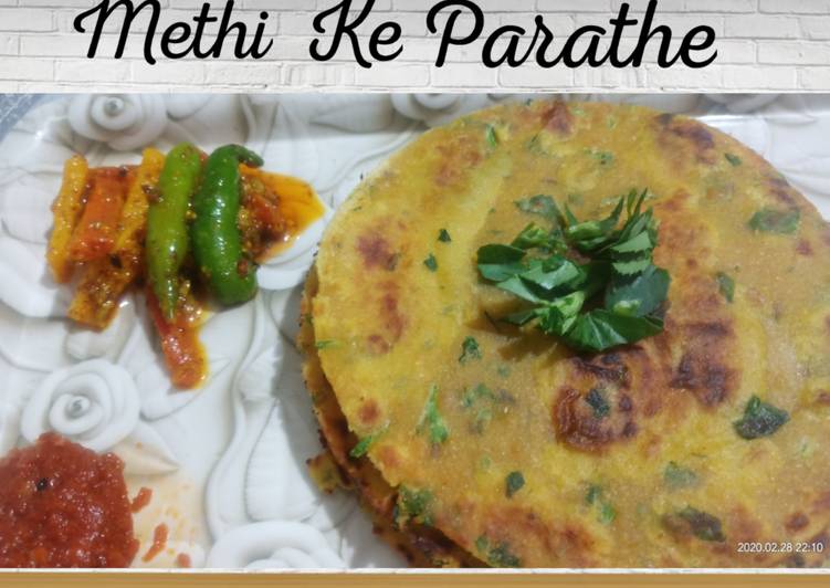 Recipe of Speedy Methi paratha Recipe