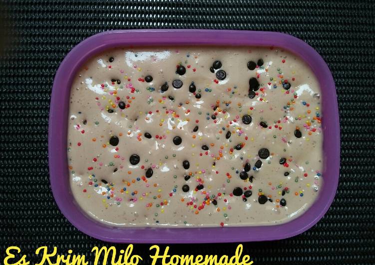 Es Krim Milo Homemade