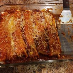 A picture of Ground Beef Enchilada.