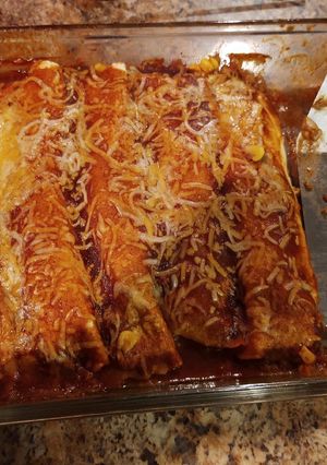 A picture of Ground Beef Enchilada.