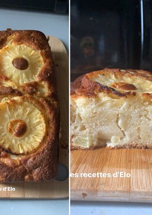 Une photo de Gâteau au yaourt et ananas