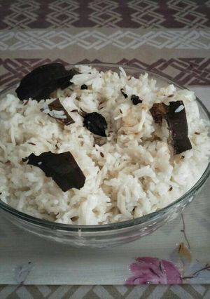 A picture of Theme Rice # Jeera Rice.
