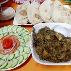Palak methi Aloo A picture of Palak methi Aloo.