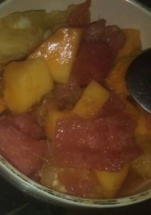 A picture of Fruits salad.