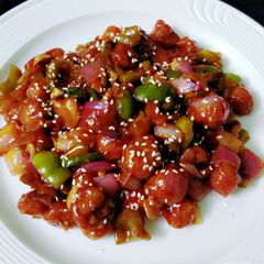 A picture of Soya Chunk Manchurian.