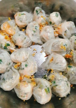 Hình của món Há cảo bằng bánh tráng.