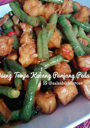Foto resep Oseng Tempe Kacang Panjang Pedas