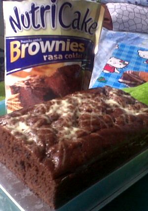 Foto resep Brownies nutricake (praktissssssss)