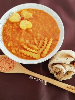 عکسی از دستور خوراک دال عدس😊
