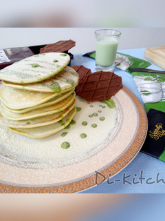 Foto resep 5. Greentea Pancake with Chocolate Waffle