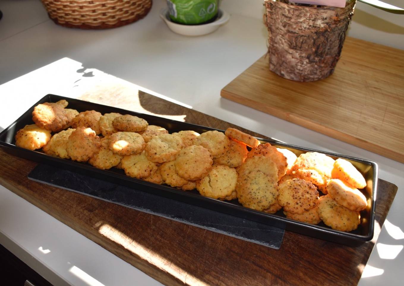 Sablé au parmesan parfumé